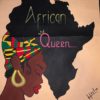 African Queen hand painted portrait