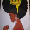 African Queen hand painted portrait - Image 3